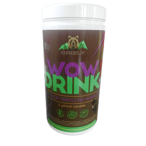 Grizly Wow Drink - Nutričný ​​nápoj na chudnutie čokoládový 500 g